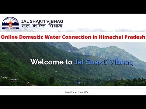 How to apply online for a New Water Connection in Himachal Pradesh. | पानी का कनेक्शन हिमाचल प्रदेश।