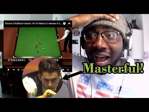 American Reacts | "Ronnie O'Sullivan - Fastest 147 In Snooker History"