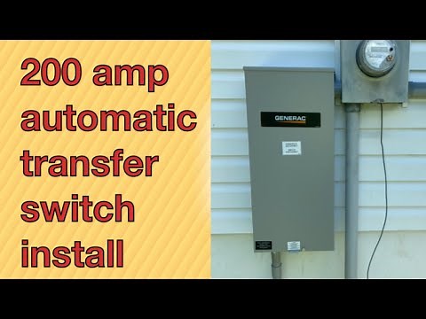 200 amp Transfer switch install