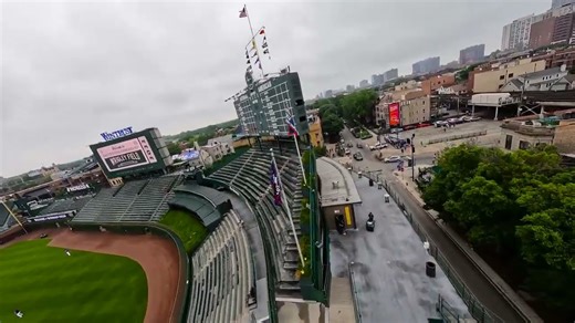 Flying a Drone Through Wrigley Field