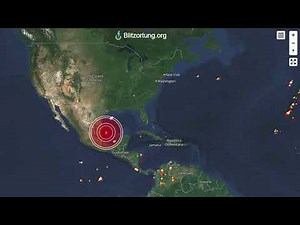 North America Live Lightning Strike In Real Time powered by Blitzortung.org