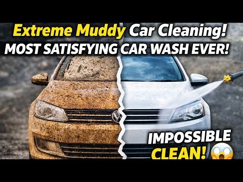 Extreme Muddy Car Cleaning 😱 | Most Satisfying Car Wash Ever 🚗💦#car