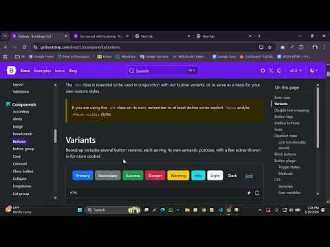 The "Beginner" Approach: Bootstrap 5 Buttons for Beginners | CSS Framework Tutorial