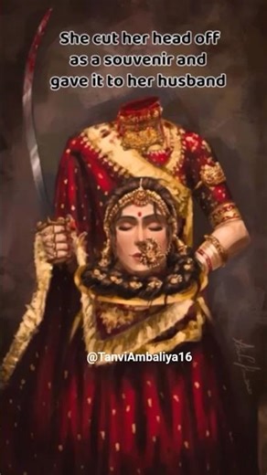 Love and Sacrifice of Rani Hadi #history #ancientrelics #art #shorts #painting