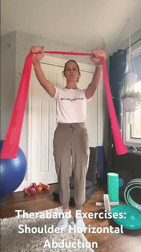 Theraband Exercises: Shoulder Horizontal Abduction