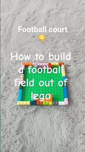 how to build a football field out of lego, Day 1/8 done.#subscribe #building #lego