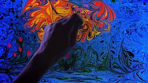 307K views · 2.2K reactions | Beautiful and Poetic Ebru-Art (by...