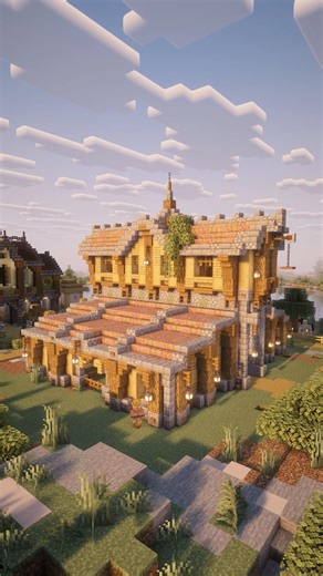 Medieval Barn 🏰 | Minecraft Tutorial