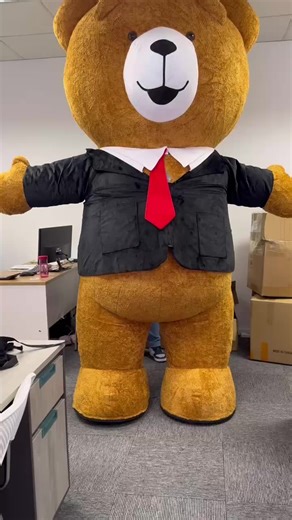 Customized Teddy Bear Inflatable Teddy Bear Mascot Costume Inflatable Moving Bear Costume for Party