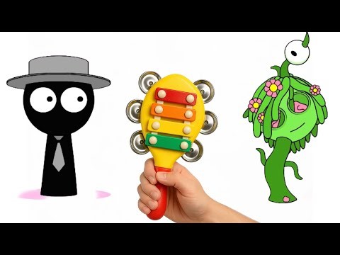 Sprunki 5 Phase 4 VS Real cool instruments!