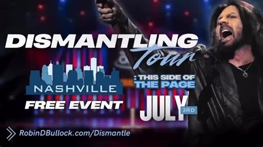 Robin D. Bullock on Instagram: "NEXT WEEK! DISMANTLING TOUR: This Side of The Page The Grand Ole Opry House • July 3rd• ‘25 w/ special guests: Kent Christmas, Steve Shultz and David & Stacy Whited. • Registration is free! Go to www.robindbullock.com/dismantle to secure your spot today! #GodIsAbsolutelyGood"