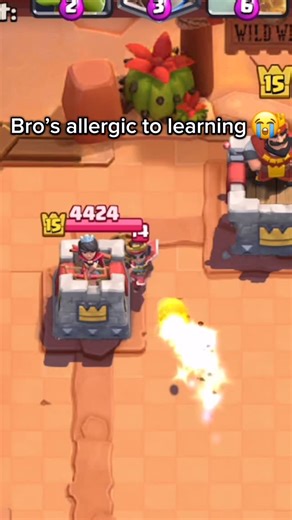 Tisma🤍 on Instagram: "Bro is allergic to learning 😭#clashroyale"