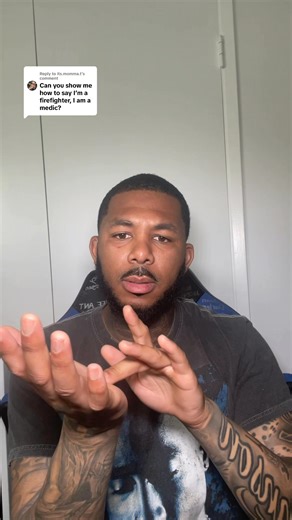 That’s my job #firefighter #medic #explorepage #reels #ASL #instagram #signlanguage | Chad Johnson
