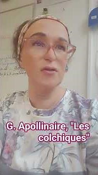 poème de G. Apollinaire, "Les colchiques" #poetry #poem #poésie #apollinaire #lecture #lecturedujour