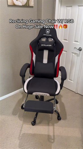 Run‼️ this RGB gaming chair is so comfortable and it’s selling out quick! 🔥 #gamingchair #officechair #rgbgamingchair #giftsforhim #tiktokshopblackfriday