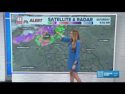 7:30am Saturday update: Winter storm forecast in Georgia