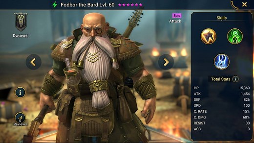 Fodbor The Bard - HellHades - Raid Shadow Legends