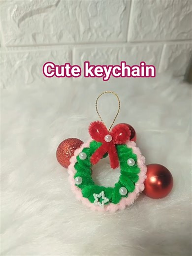 Pipe Cleaner Keychain | DIY super cute Keychain, gift using Pipe Cleaner #short #handmade