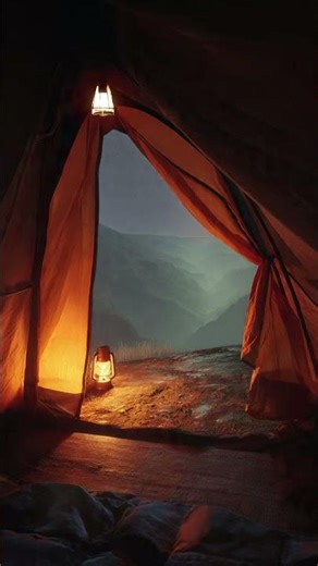 rain under the tent #statisfying #rain