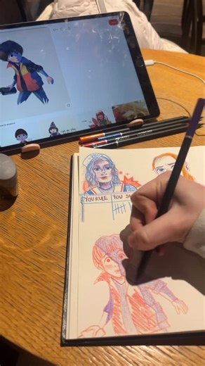 bruna🎨 on Instagram: "sempre na jornada de conseguir criar personagens do zero no meu estilo💌 me conta qual você mais gostou💋💋💋 #arte #hobbie #desenho #hobby #sketchbook"