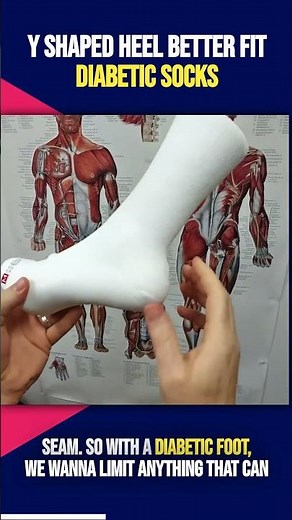 Ultimate Comfort: Diabetic Socks with Y Shaped Heel for Perfect Fit #DiabeticSupport #SockScience