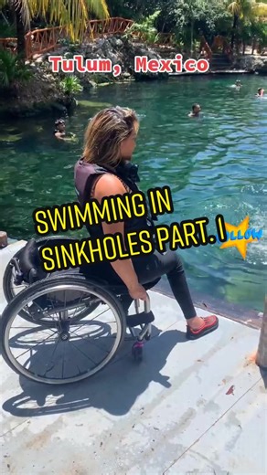 Wheelchair Transfer for Swimming in Sinkholes