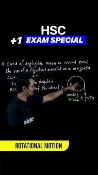 Calculate Angular Acceleration of a Flywheel Step-by-Step #PlusOnePhysics #HSCPhysics