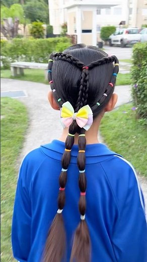 Peinado lindo y perfecto para la escuela 🎀✨