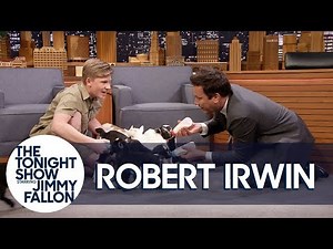 Robert Irwin and Jimmy Feed Baby Pygmy Goats