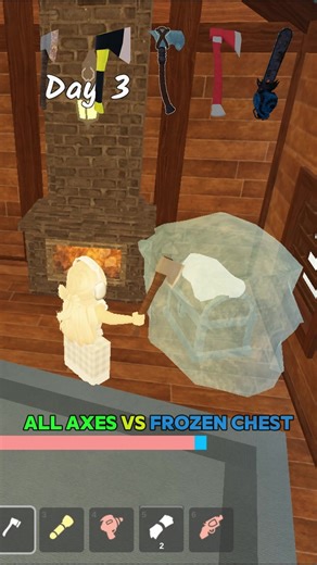 roblox 99nights all axes vs frozen chests🤯 #roblox #99nights #99nightsintheforest #robloxfyp #viral