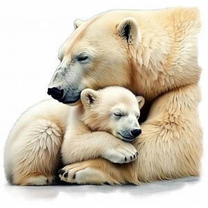 Cozy Polar Bear Clipart Bundle: Arctic Animal Designs (digital Download) - Etsy