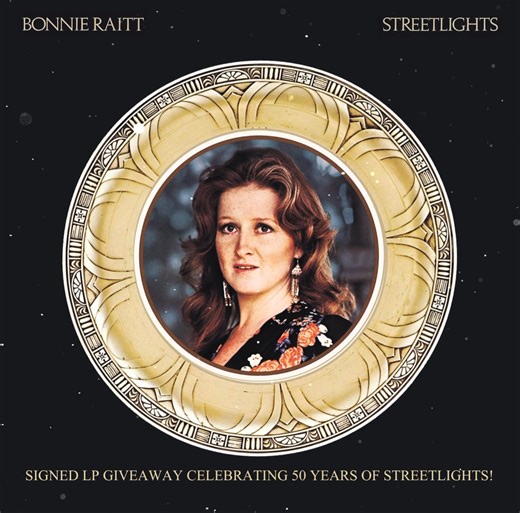 Congratulations to our winner of the signed Streetlights LP, Danielle D. of Township of Washington, NJ! Thank you to all who entered the contest and stay tuned in 2025 for the next one! -- BRHQ | Bonnie Raitt