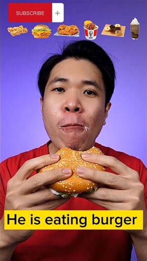 He is eating burger I am eating C burger 🤣🤪 #viral #shorts #shortsviral #shortvideo #funny 🥴