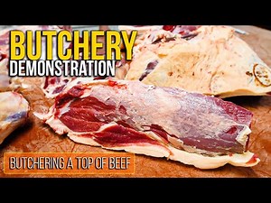 Butchery Demonstration – A Guide to the BEST CUTS - butchering a top of beef (Yorkshire Food Guy)