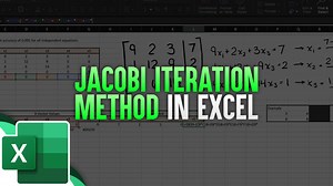 Jacobi iteration is an iterative numerical method that can be used to easily solve non-singular linear matrices. In this video we go over the theory behind how to solve a matrix with Jacobi iteration. In the next video however, I will solve some practice problems using the Jacobi iterative numerical method. This timeline is meant to help you better understand the theory behind Jacobi Iteration / The Jacobi Method: 0:00 Introduction. 0:21 What is the Jacobi Method? 0:34 Goal of iterative numerica