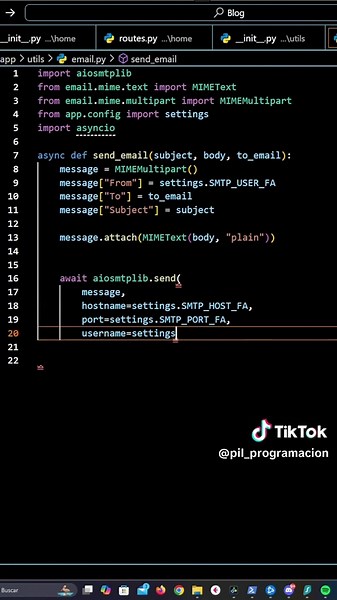 Te enseño a implementar concurrencia en el envio de correos con python, que te parece? #programacion #python #async