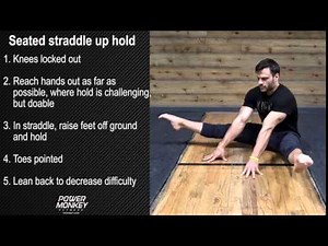 Seated straddle up hold