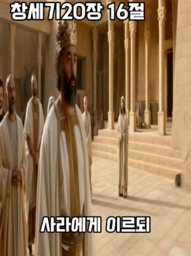 하루 1절 | 창세기20장 16절 #성경 #구약 #창세기 #말씀 #묵상 #기도 #암송 #하루