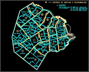 Mapa De La Ciudad De Buenos Aires En Autocad