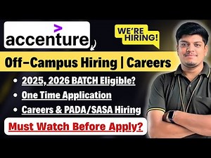 Accenture 2025, 2026 Careers Hiring | Apply or Not | Application Already Exists | Check Before Apply