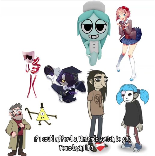 Sigh. #tomodachilife #sallyface #hauntedhotel #crk #tadc #ddlc #gravityfalls #htf #osc #dandysworld