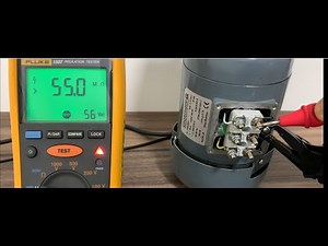 MEDINDO A ISOLAÇÃO DE UM MOTOR COM MULTÍMETRO FLUKE 17b+ E MEGOMÊTRO FLUKE 1507