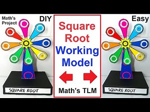 square root working model - maths tlm project in easy and simple steps - diy | DIY pandit
