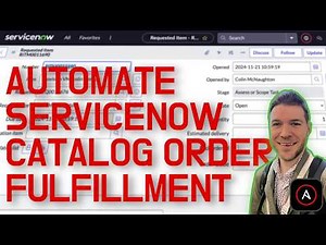 ServiceNow catalog item order fulfillment with Ansible Automation Platform
