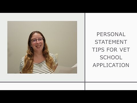 6 Tips to Writing Your Personal Statement for Vet School