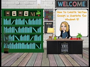 Creating Section Groups in OneNote for Windows 10