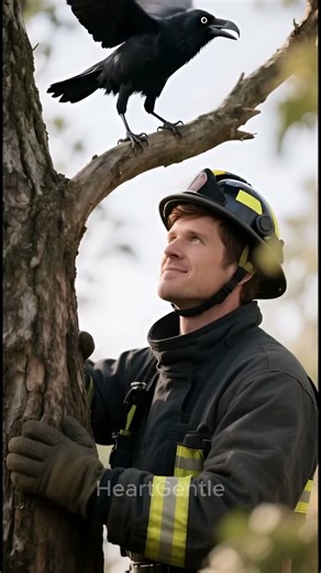 The Brave Raven Who Saved a Kitten in Danger