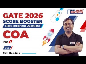 GATE 2026 CSE Score Booster COA: Computer Organization and Architecture | Ravi Bogdula