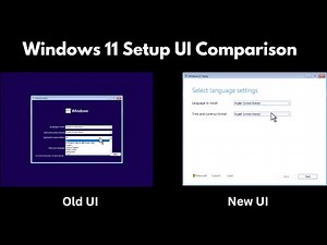 Windows 11 New Setup Install UI vs Old UI (Quick Comparison) 2024