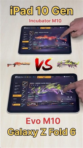 Galaxy Z Fold 6 vs iPad 10 Gen 😈 Incubator M10 vs Evo M10 vs iOS vs Android vs S23 vs S24 #shorts